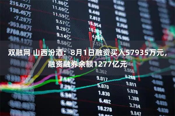 双融网 山西汾酒：8月1日融资买入57935万元，融资融券余额1277亿元