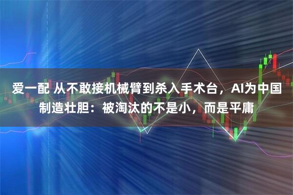 爱一配 从不敢接机械臂到杀入手术台，AI为中国制造壮胆：被淘汰的不是小，而是平庸