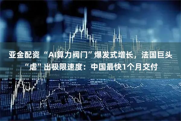 亚金配资 “AI算力阀门”爆发式增长，法国巨头“虐”出极限速度：中国最快1个月交付